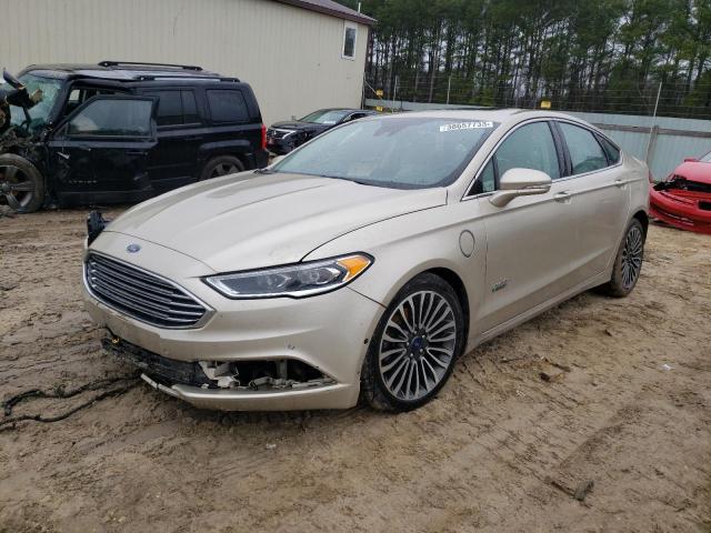 3FA6P0SU8HR151899 - 2017 FORD FUSION TITANIUM PHEV GOLD photo 1