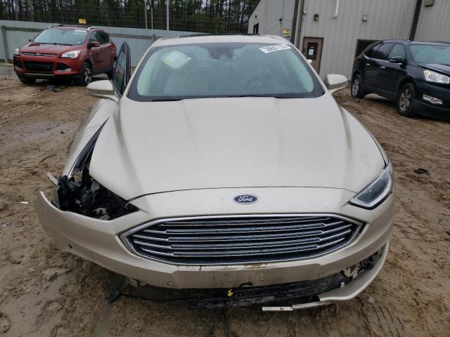 3FA6P0SU8HR151899 - 2017 FORD FUSION TITANIUM PHEV GOLD photo 5