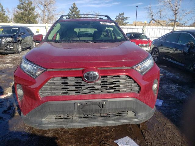 JTMA1RFV0KD016476 - 2019 TOYOTA RAV4 XLE PREMIUM RED photo 5