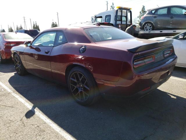 2C3CDZFJ2KH701907 - 2019 DODGE CHALLENGER R/T SCAT PACK BURGUNDY photo 2