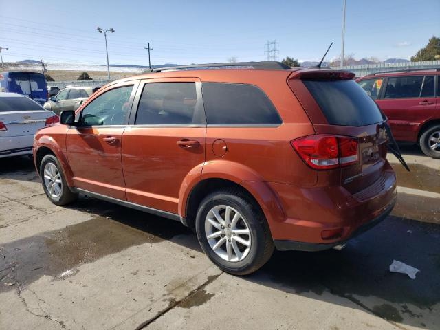 3C4PDDBG1ET108772 - 2014 DODGE JOURNEY SXT ORANGE photo 2