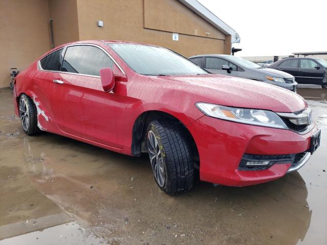 1HGCT1B82GA004845 - 2016 HONDA ACCORD EXL RED photo 4