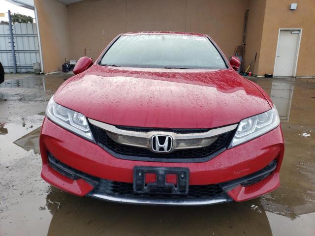 1HGCT1B82GA004845 - 2016 HONDA ACCORD EXL RED photo 5