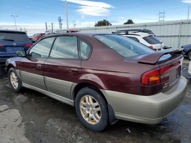 4S3BE6866Y7209154 - 2000 SUBARU LEGACY OUTBACK LIMITED MAROON photo 2