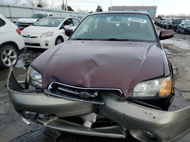 4S3BE6866Y7209154 - 2000 SUBARU LEGACY OUTBACK LIMITED MAROON photo 5