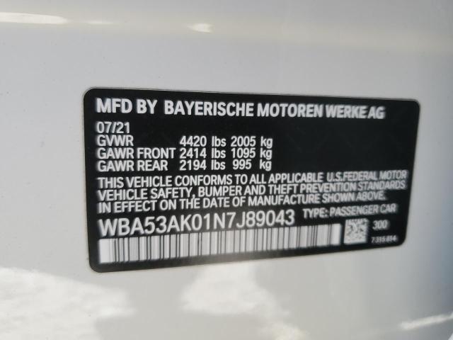 WBA53AK01N7J89043 - 2022 BMW 228I WHITE photo 12