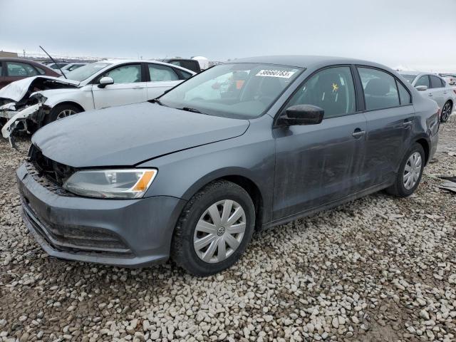 3VW2K7AJ7FM303816 - 2015 VOLKSWAGEN JETTA BASE CHARCOAL photo 1