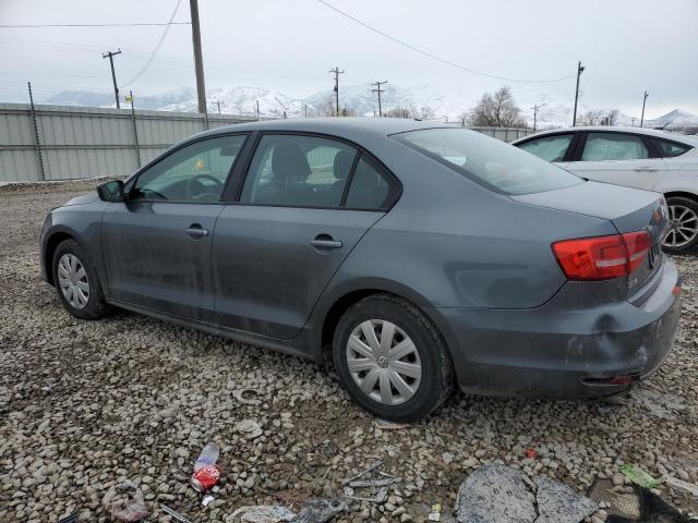 3VW2K7AJ7FM303816 - 2015 VOLKSWAGEN JETTA BASE CHARCOAL photo 2