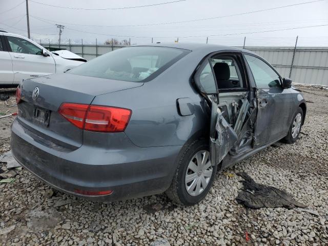 3VW2K7AJ7FM303816 - 2015 VOLKSWAGEN JETTA BASE CHARCOAL photo 3