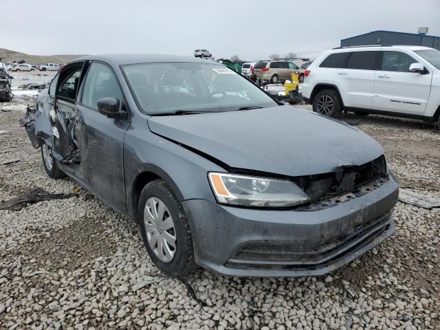 3VW2K7AJ7FM303816 - 2015 VOLKSWAGEN JETTA BASE CHARCOAL photo 4