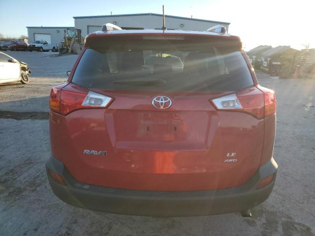 2T3BFREV0EW133814 - 2014 TOYOTA RAV4 LE RED photo 6