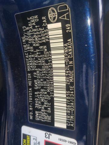 2T1BU4EE0DC121325 - 2013 TOYOTA COROLLA BASE BLUE photo 12