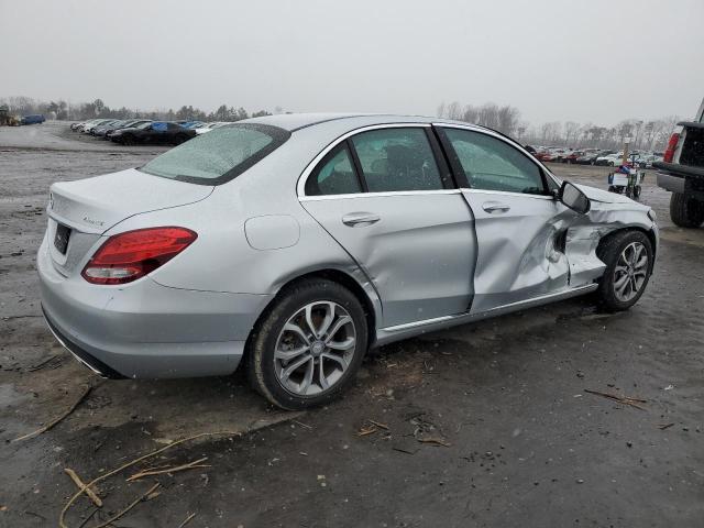 55SWF4KBXGU168009 - 2016 MERCEDES-BENZ C 300 4MATIC SILVER photo 3