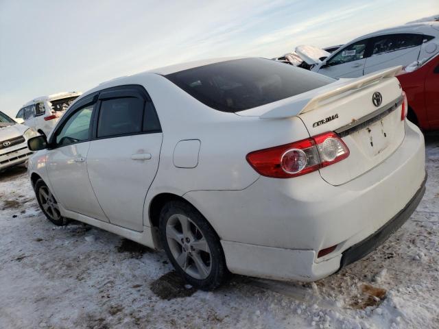 2T1BU4EE5BC626922 - 2011 TOYOTA COROLLA BASE WHITE photo 2