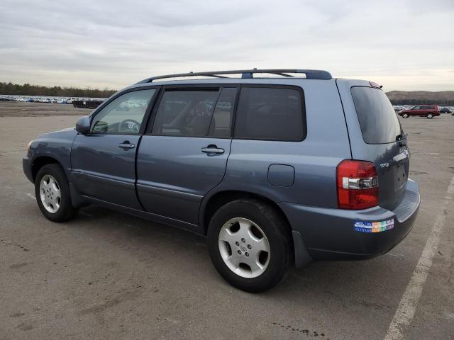 JTEGD21A760137124 - 2006 TOYOTA HIGHLANDER BLUE photo 2