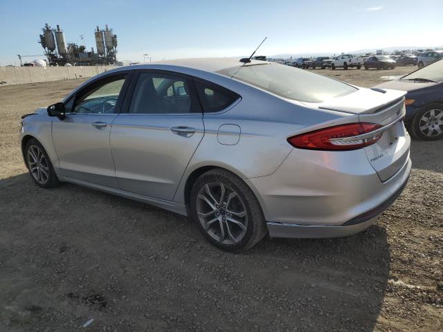 3FA6P0HD7HR276724 - 2017 FORD FUSION SE SILVER photo 2