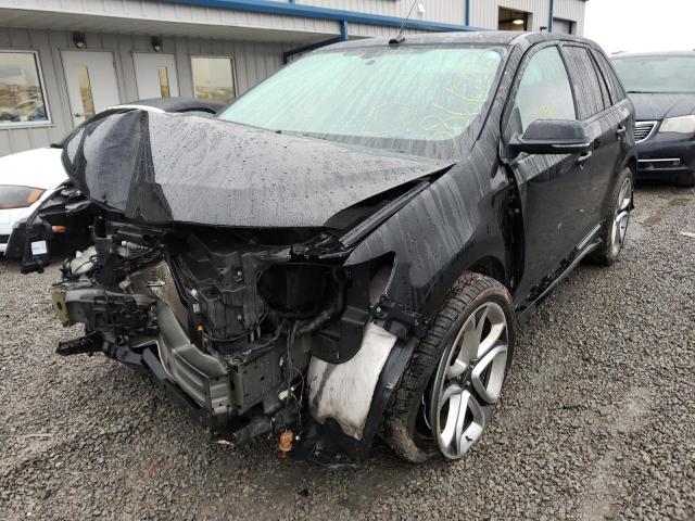 2FMDK4AK7DBC63914 - 2013 FORD EDGE SPORT BLACK photo 1