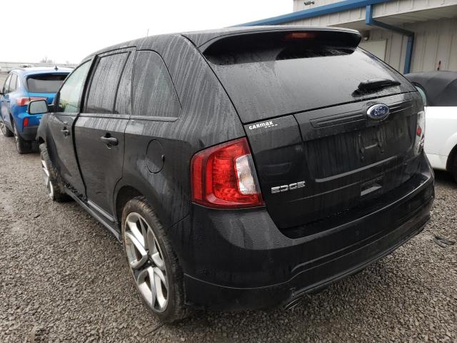 2FMDK4AK7DBC63914 - 2013 FORD EDGE SPORT BLACK photo 2