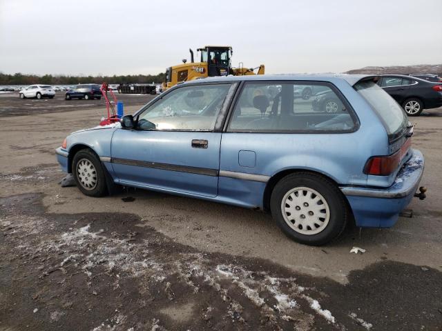 2HGED6452MH566506 - 1991 HONDA CIVIC DX BLUE photo 2