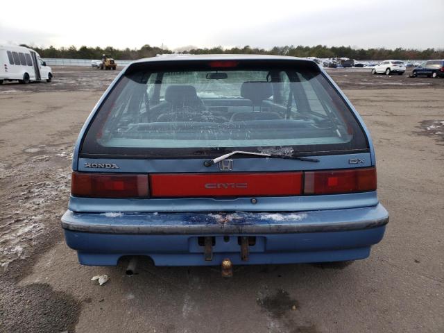 2HGED6452MH566506 - 1991 HONDA CIVIC DX BLUE photo 6