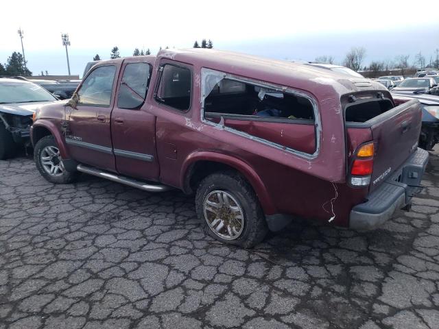 5TBBT44114S443179 - 2004 TOYOTA TUNDRA ACCESS CAB SR5 RED photo 2