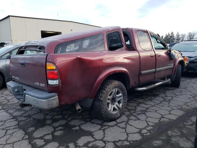 5TBBT44114S443179 - 2004 TOYOTA TUNDRA ACCESS CAB SR5 RED photo 3