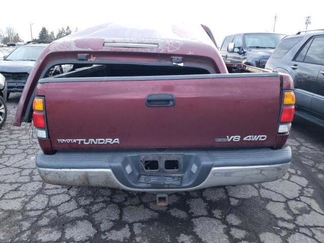 5TBBT44114S443179 - 2004 TOYOTA TUNDRA ACCESS CAB SR5 RED photo 6