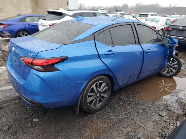 3N1CN8EV1LL850277 - 2020 NISSAN VERSA SV BLUE photo 3