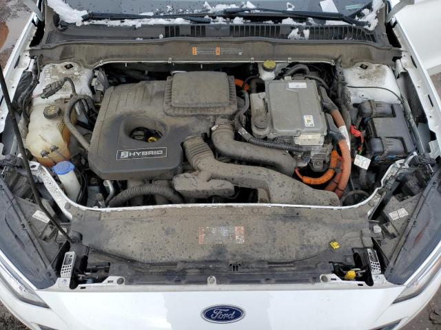 3FA6P0MU4KR141777 - 2019 FORD FUSION SEL WHITE photo 11