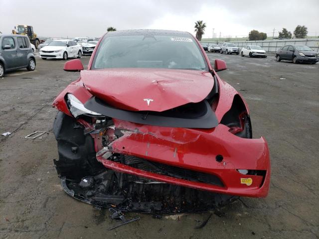 7SAYGDEE8NF446984 - 2022 TESLA MODEL Y RED photo 5