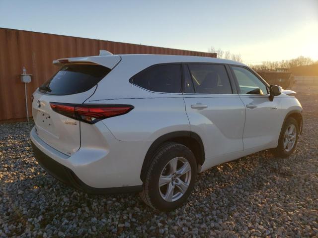 5TDZARAH3LS000752 - 2020 TOYOTA HIGHLANDER HYBRID LE WHITE photo 3