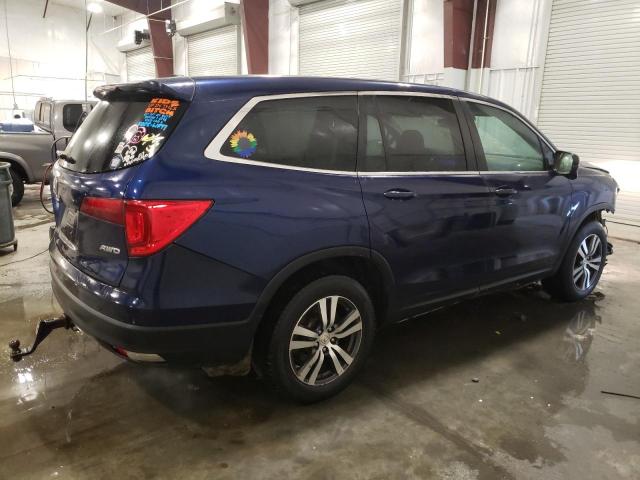 5FNYF6H69HB078965 - 2017 HONDA PILOT EXL BLUE photo 3