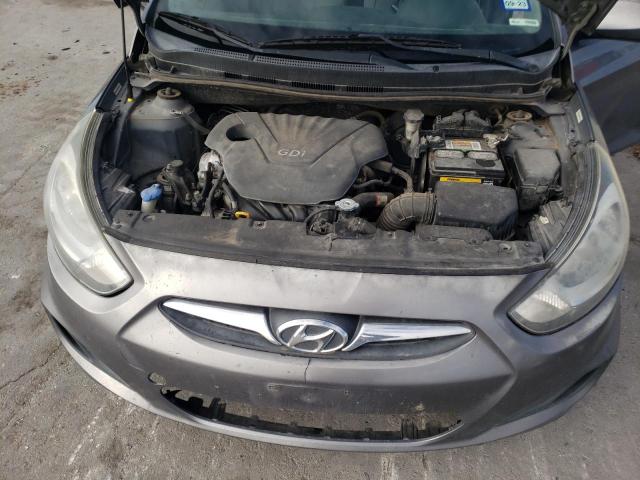 KMHCT4AE7DU476973 - 2013 HYUNDAI ACCENT GLS GRAY photo 11