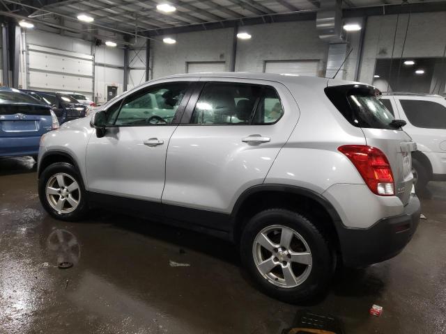 KL7CJPSB8FB093488 - 2015 CHEVROLET TRAX 1LS SILVER photo 2