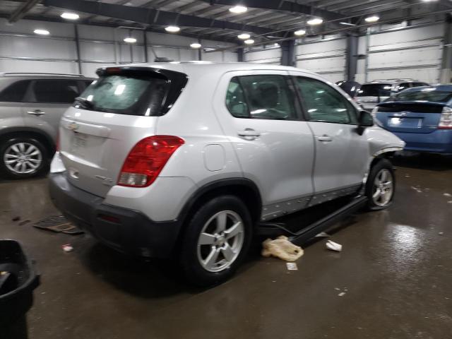 KL7CJPSB8FB093488 - 2015 CHEVROLET TRAX 1LS SILVER photo 3