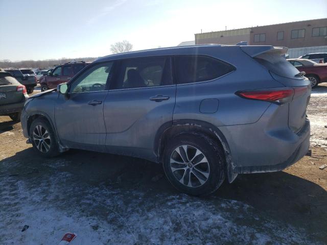 5TDHZRBHXMS118737 - 2021 TOYOTA HIGHLANDER XLE BLUE photo 2