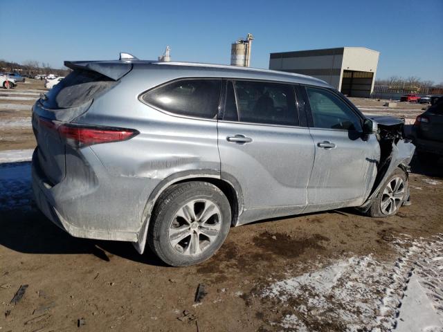 5TDHZRBHXMS118737 - 2021 TOYOTA HIGHLANDER XLE BLUE photo 3