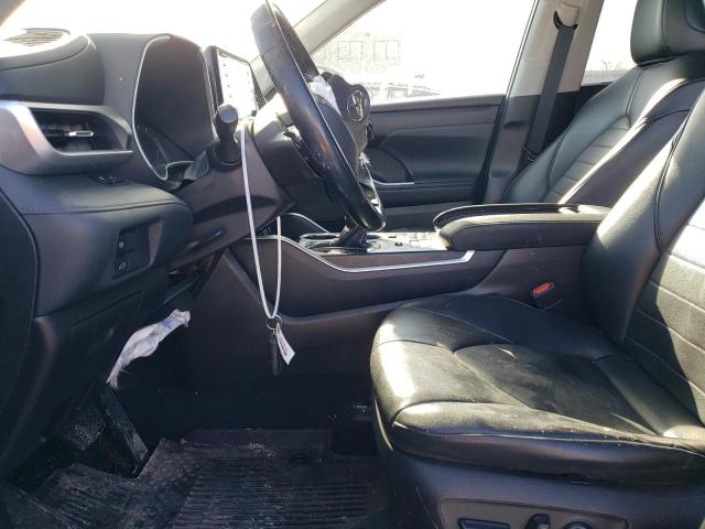 5TDHZRBHXMS118737 - 2021 TOYOTA HIGHLANDER XLE BLUE photo 7