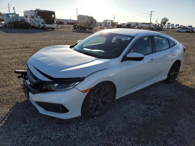 19XFC2F85KE212977 - 2019 HONDA CIVIC SPORT WHITE photo 1