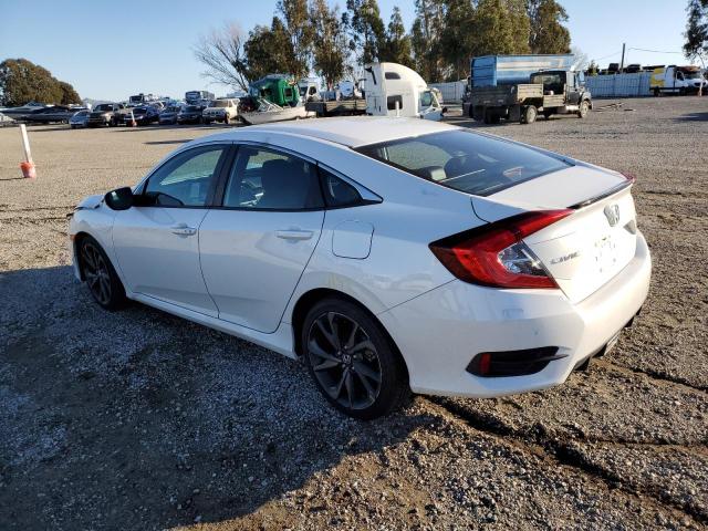 19XFC2F85KE212977 - 2019 HONDA CIVIC SPORT WHITE photo 2