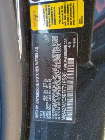 WBA3N7C59EF719585 - 2014 BMW 4 SERIES I GRAY photo 12