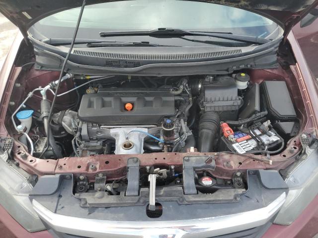 19XFB2F50CE321017 - 2012 HONDA CIVIC LX BURGUNDY photo 11