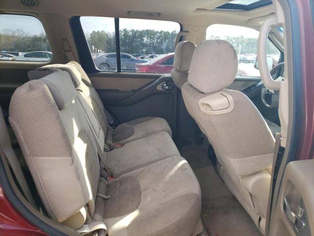5N1AR18U36C607696 - 2006 NISSAN PATHFINDER LE წითელი ფოტო 11