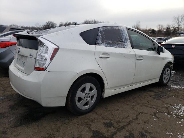 JTDKN3DUXB0292607 - 2011 TOYOTA PRIUS WHITE photo 3