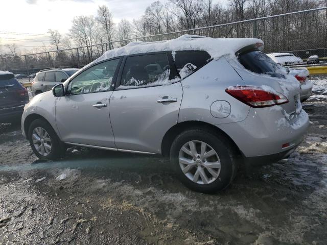 JN8AZ1MW9DW313120 - 2013 NISSAN MURANO S SILVER photo 2