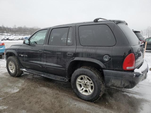 1B4HS28N61F579967 - 2001 DODGE DURANGO BLACK photo 2