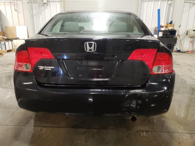 1HGFA16567L126258 - 2007 HONDA CIVIC LX BLACK photo 6