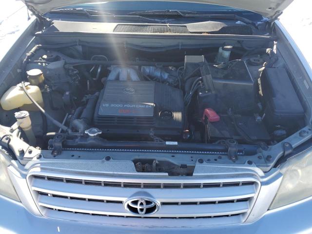 JTEGF21AX10006076 - 2001 TOYOTA HIGHLANDER SILVER photo 12