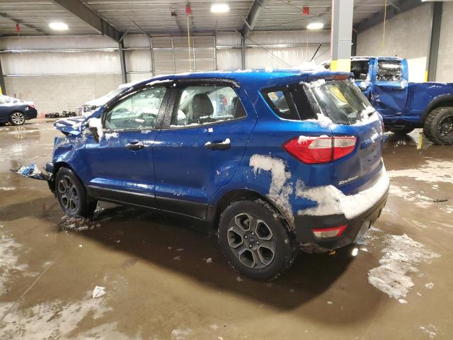 MAJ3S2FEXMC444969 - 2021 FORD ECOSPORT S BLUE photo 2