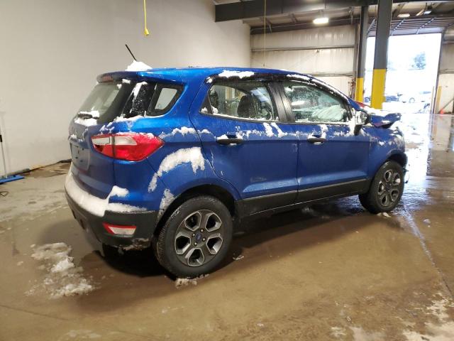 MAJ3S2FEXMC444969 - 2021 FORD ECOSPORT S BLUE photo 3